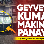 Geyve’de kumar makineli panayır...Küçücük çocuklar 5 lira atıp kumar oynadı