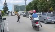 Kazadan kıl payı kurtuldular: O anlar kamerada