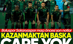 Sakaryaspor'da tek hedef 3 puan! Boluspor maçı öncesi son notlar...