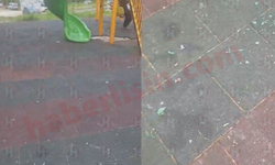 Karaman’daki çocuk parkında cam kırığı tepkisi