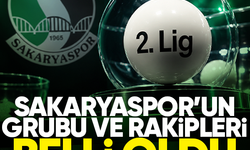 Sakaryaspor'un 2. Lig'teki grubu ve rakipleri belli oldu
