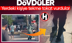 Yıldız anahtar ile dövdüler...Yerdeki kişiye tekme tokat vurdular