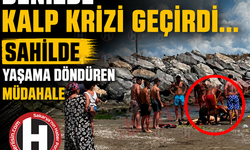 Denizde kalp krizi geçirdi… Sahilde yaşama döndüren müdahale