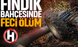 Fındık bahçesinde feci ölüm… Kestiği ağacı çekmeye çalışırken traktörün altında kaldı