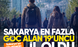 Sakarya en fazla göç alan 19’uncu il oldu…Sakarya’ya göç etmenin nedenleri ortaya çıkarıldı