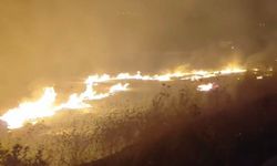Gece saatlerinde arazi yangını