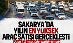 Sakarya’da yılın en yüksek araç satışı gerçekleşti… 2 bin 718 araç daha trafiğe katıldı