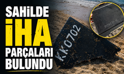 Sahilde İHA parçaları bulundu