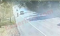 Genç hafızı hayattan koparan kaza kamerada