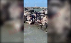 Dalgalar İHA’yı Karasu sahiline taşıdı