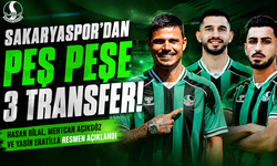 Sakaryaspor'dan peş peşe 3 transfer! Hasan Bilal, Mertcan Açıkgöz ve Yasin Eratilla, resmen açıklandı