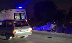 ’Çarpıp kaçtı’ iddiası: Takla atan otomobildeki 2 kişi yaralı