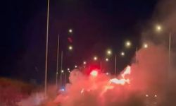 Kuzey Marmara Otoyolu’nda seyir halindeki otomobil alev alev yandı
