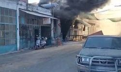 Cila boya atölyesinde yangın