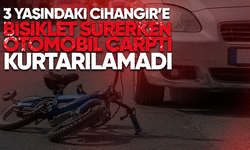 3 yaşındaki Cihangir'e bisiklet sürerken otomobil çarptı...Kurtarılamadı
