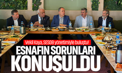 Vekil Murat Kaya, SESOB yönetimiyle buluştu! Esnafın sorunları konuşuldu