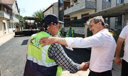 Dinç, asfalt ve altyapı çalışmalarını yerinde inceledi