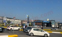 Tunatan Kavşağı’nda kaza! Kaldırıma çıktı
