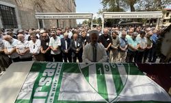 Eski milli futbolcu Haluk Erdem Bursa'da toprağa verildi