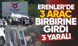 Erenler’de 3 araç birbirine girdi: 3 yaralı