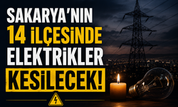 Sakarya'nın 14 ilçesinde elektrikler kesilecek