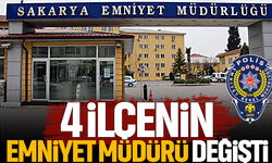 Sakarya'da 4 ilçenin emniyet müdürü değişti!