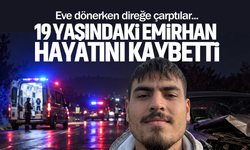 Eve dönerken direğe çarptılar... 19 yaşındaki Emirhan kazada hayatını kaybetti