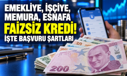 Emekliye, işçiye, memura, esnafa faizsiz kredi! İşte başvuru şartları