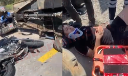 Karasu’da pat pat ile motosiklet çarpıştı: 1 yaralı