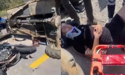 Karasu’da pat pat ile motosiklet çarpıştı: 1 yaralı