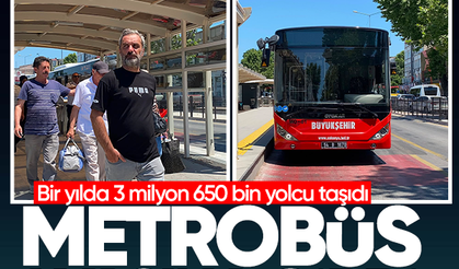 Metrobüs 1 yaşında... Bir yılda 3 milyon 650 bin yolcu taşıdı