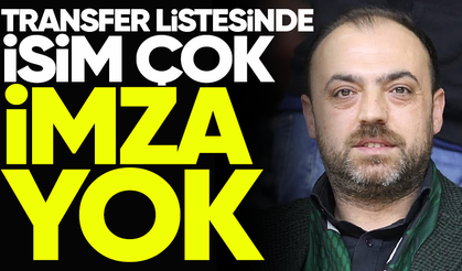 Sakaryaspor'da transfer listesinde isim çok, imza yok! 