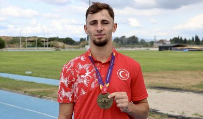 Rekortmen Avrupa şampiyonu genç milli atlet gözünü dünya rekoruna dikti