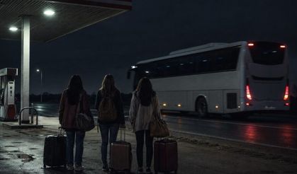3 kız yolcu gece yarısı benzinlikte bırakıldı