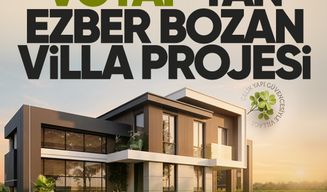 VOYAP’tan Serdivan’da ezber bozan villa projesi!