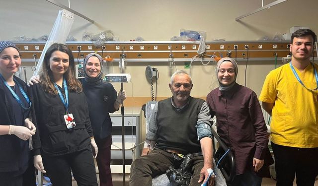 İnme geçiren hasta kurtarıldı