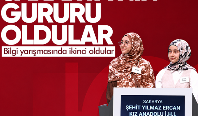 Sakarya’nın gururu oldular… Bilgi yarışmasında ikinci oldular