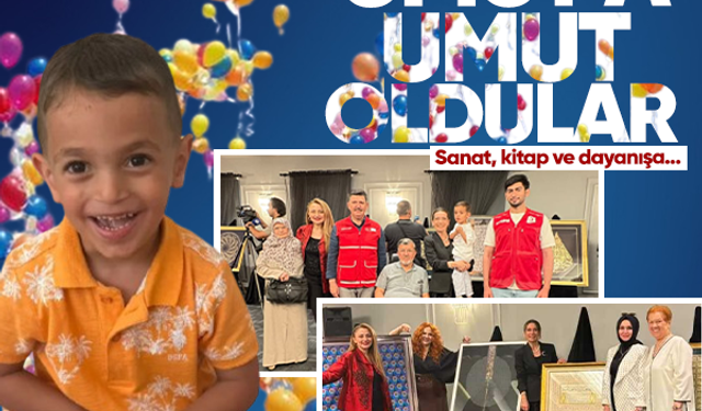 Umut'a umut oldular...Sanat, kitap ve dayanışa