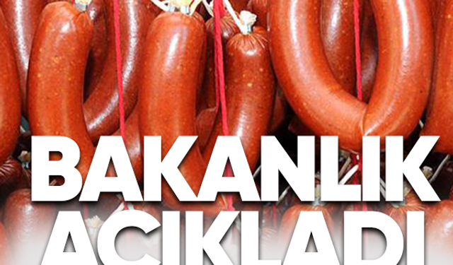 Bakanlık açıkladı... Sakarya'daki o firmanın sucuğunda sakatat tespit edildi 