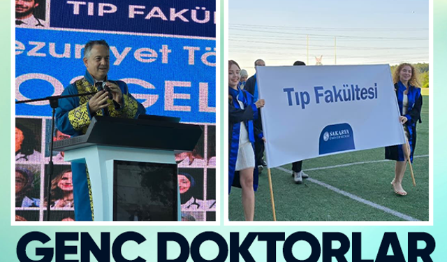 Genç doktorlar diplomalarını aldı
