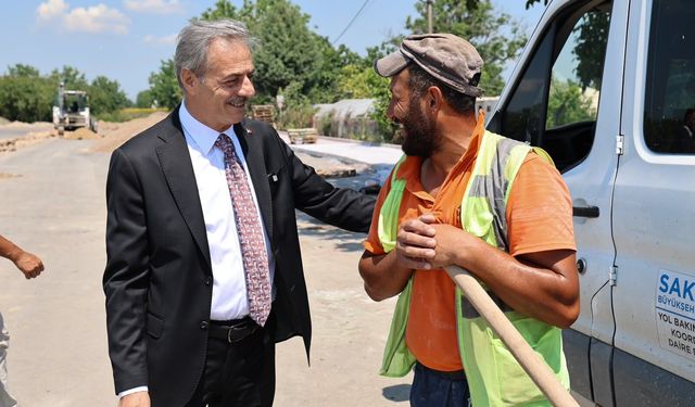Yeni duble yolda sona yaklaşıldı... Yeni ulaşım yolu trafiği rahatlatacak