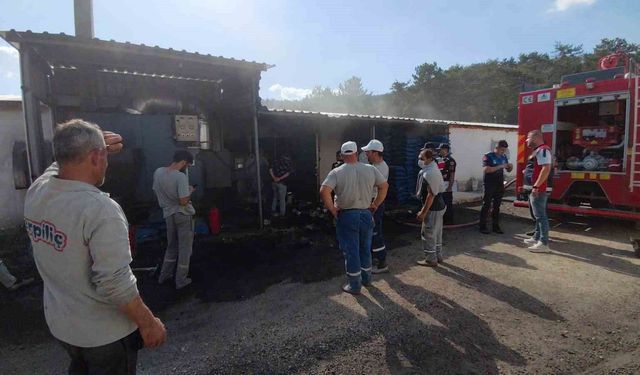 Erpiliç kümeslerinde yükselen dumanlar itfaiyeyi alarma geçirdi