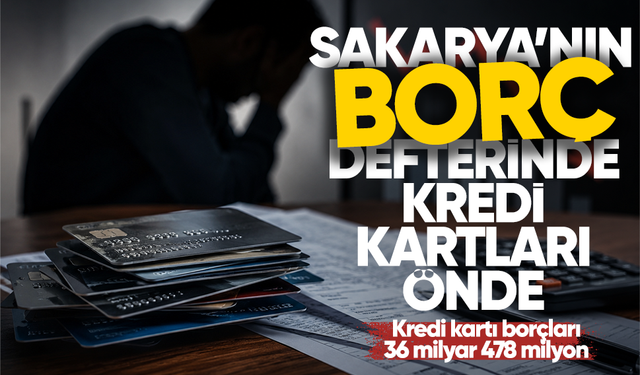 Sakarya’nın borç defterinde kredi kartları önde… Kredi kartı borçları 36 milyar 478 milyon
