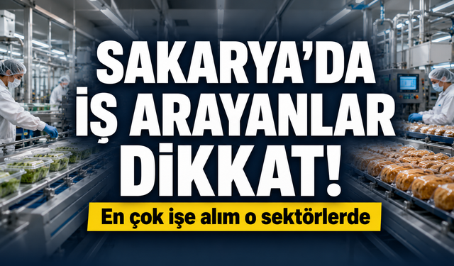Sakarya'da iş arayanlar dikkat! En çok personel arayan sektörler
