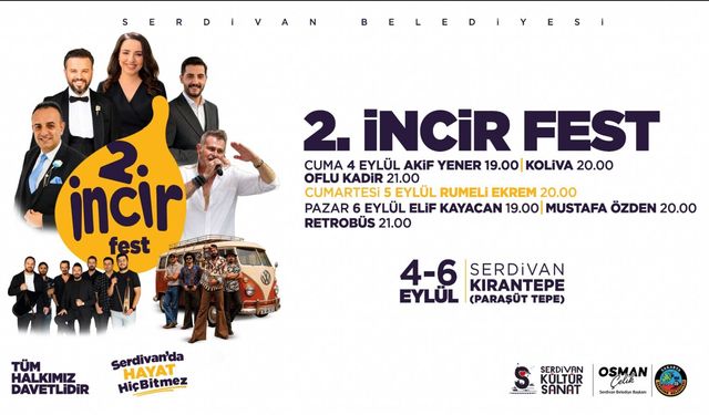 Serdivan 2. İncir Festivali 4 Eylül’de kapılarını açacak