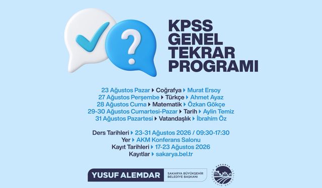 KPSS adaylarına sınav öncesi güçlü destek