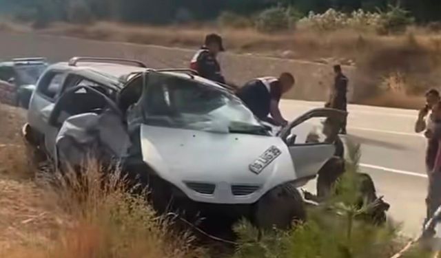 Takla atan araçtaki çift yaşamını yitirdi