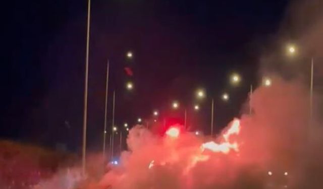 Kuzey Marmara Otoyolu’nda seyir halindeki otomobil alev alev yandı