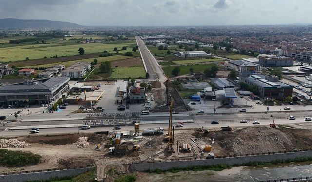 Yazlık Kavşağı’nda ulaşımı rahatlatacak Kuzey Köprüsü’nde çalışmalar hızlandı