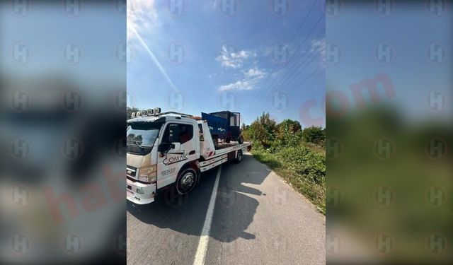 Alkollü sürücünün kullandığı patpat şarampole uçtu